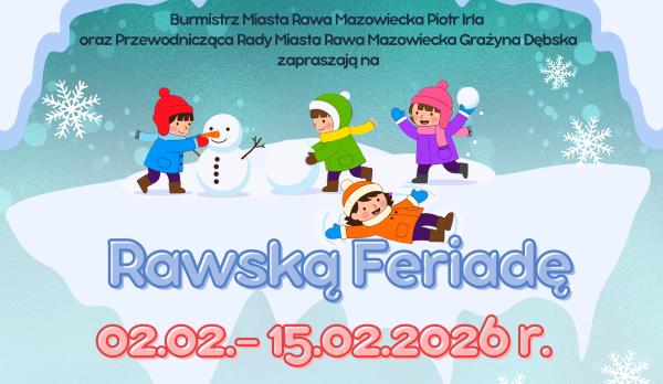 % śnieg dzieci - Rawska Feriada 2026