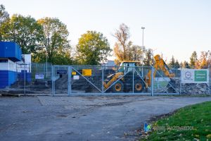 plac budowy - stadion miejski przy ul. Zamkowej