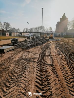 prace przy podbudowie bieżni