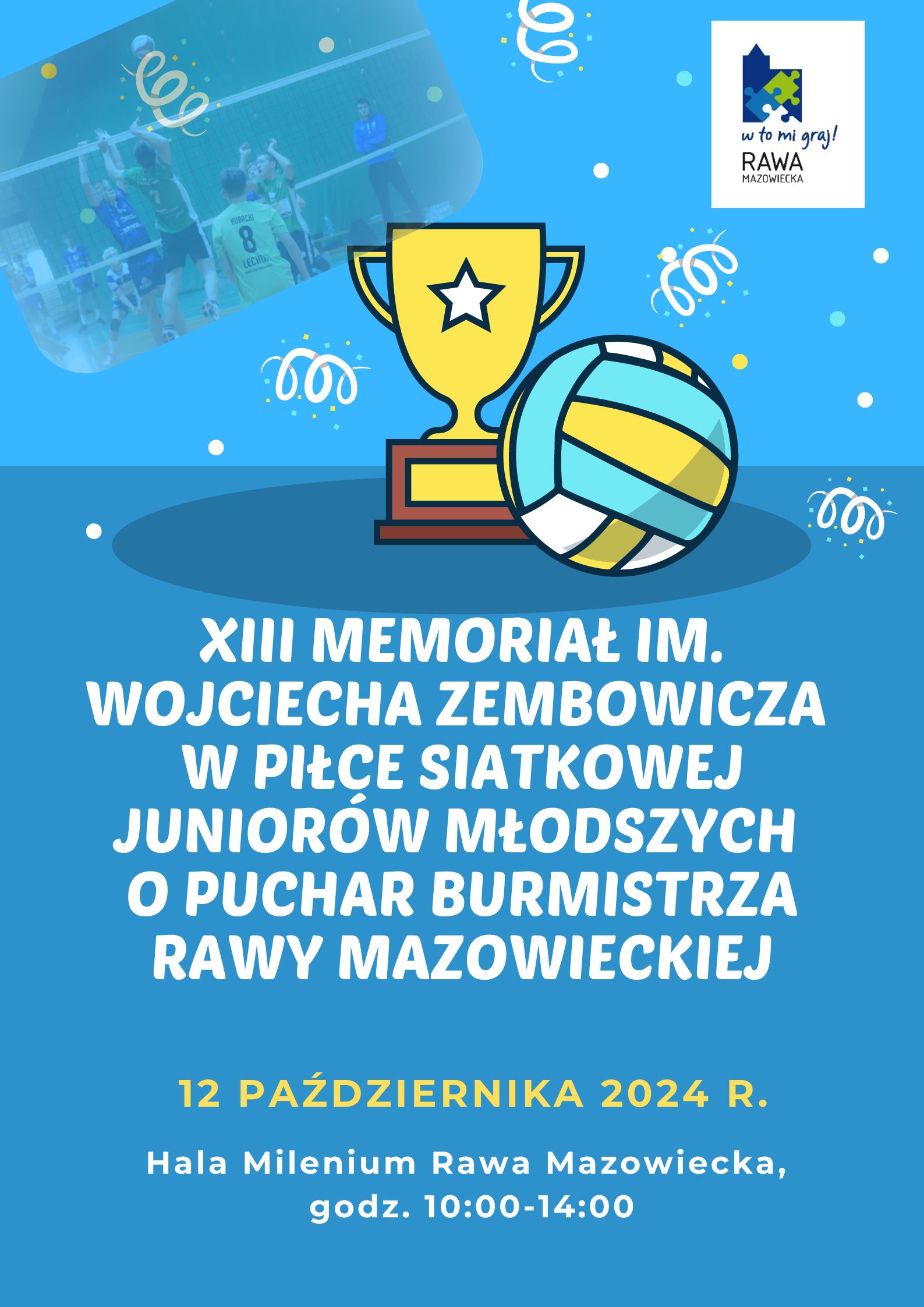 % plakat piłka siatkowa puchar