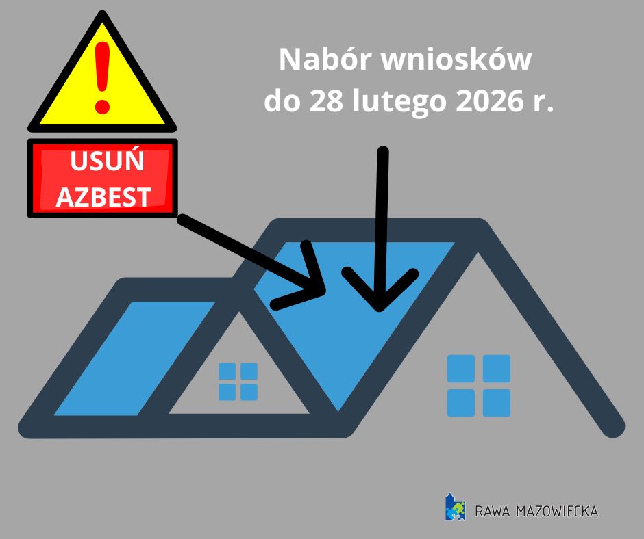 % Napis Usuń azbest