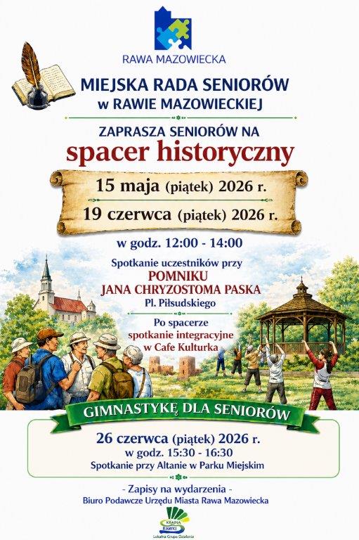 Aktywne tygodnie z Miejską Radą Seniorów w Rawie Mazowieckiej