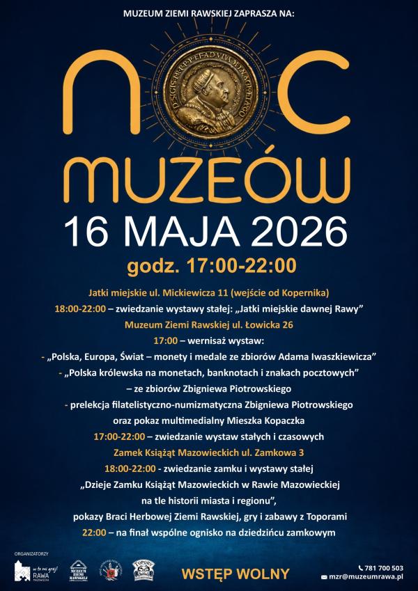 Noc Muzeów 2026 w Rawie Mazowieckiej