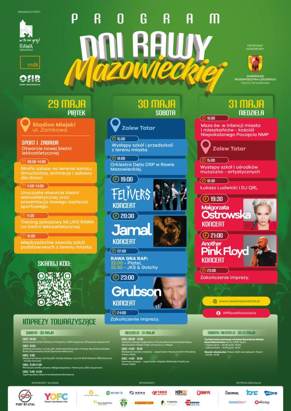 Zapraszamy na Dni Rawy Mazowieckiej 2026 - 29-31 maja